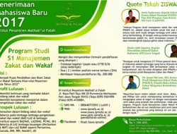 Informasi Penerimaan Mahasiswa Baru Prodi Manajemen ZAWA