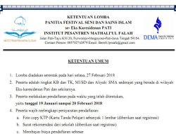 Ketentuan Lomba Festival Seni & Sains Islam