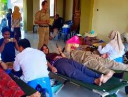 Kampanyekan Semangat Peduli Sesama, KKN IPMAFA Desa Ngagel Adakan Donor Darah