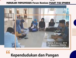 Jangan Sampai Ketinggalan, Hari ini Makalah PAMUNGKAS Forum Kamisan PUSAT FISI IPMAFA