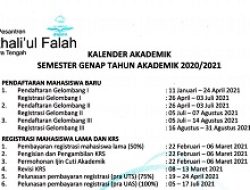 KALENDER AKADEMIK SMT GENAP TAHUN AKADEMIK 2020 / 2021