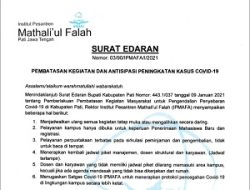 SE Pembatasan Kegiatan dan Antisipasi Peningkatan Kasus Covid-19