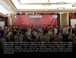 Magister PBA IPMAFA Delegasikan Mahasiswa Ikuti Academic Writing Pascasarjana UIN Sunan Kudus
